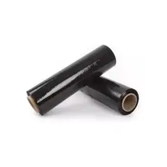 MALIK - Alusa Film Stretch Negro - Rollo 35kg 350m 50cm Ancho