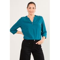 Blusas Manga Larga Mujer Petroleo Magriffe