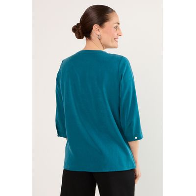 Imagen 2 del producto Blusas Manga Larga Mujer Petroleo Magriffe