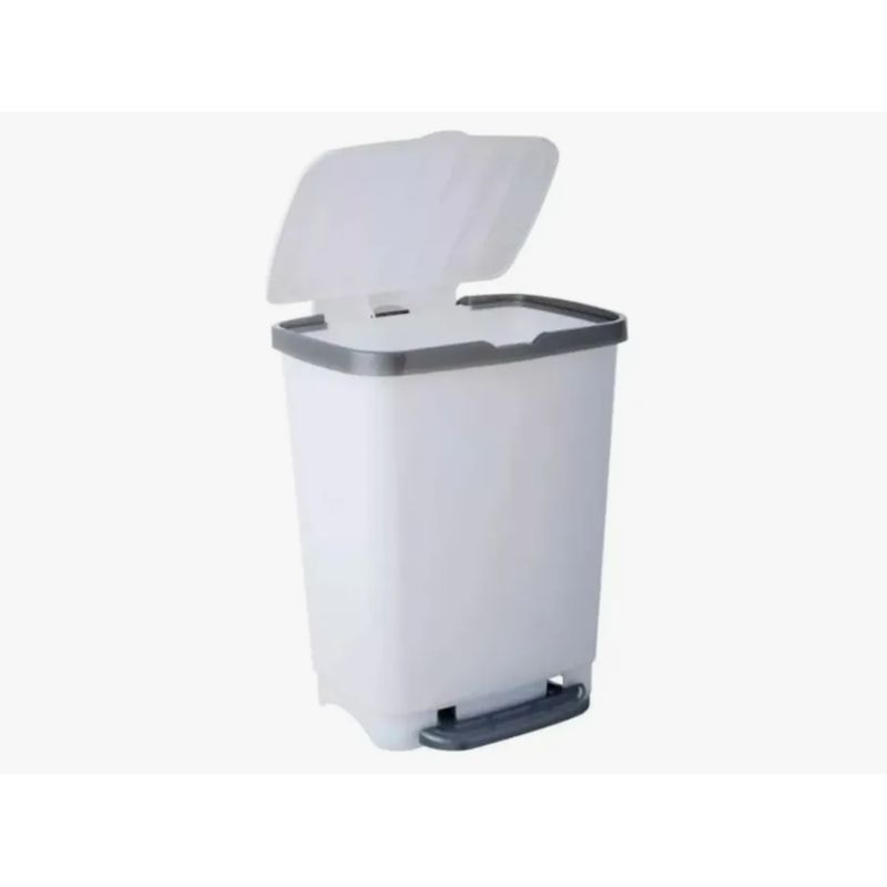 REYPLAST - Basurero De Pedal 25 Litros - Blanco