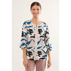 MA GRIFFE - Blusas Manga Larga Mujer Crudo Magriffe