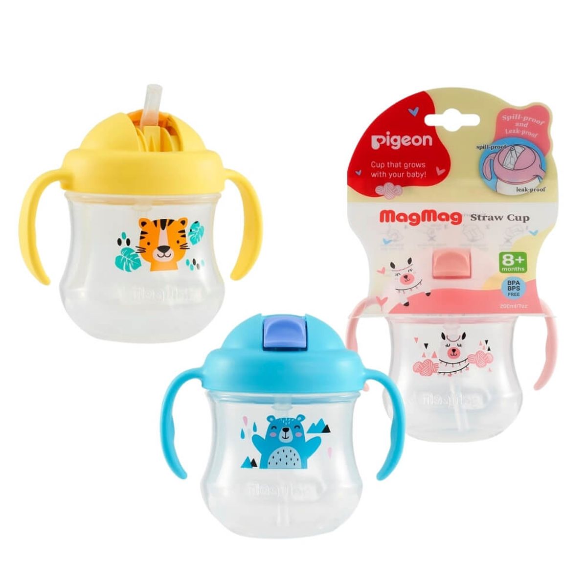 PIGEON - Vaso Magmag Con Bombilla 200ml Pigeon