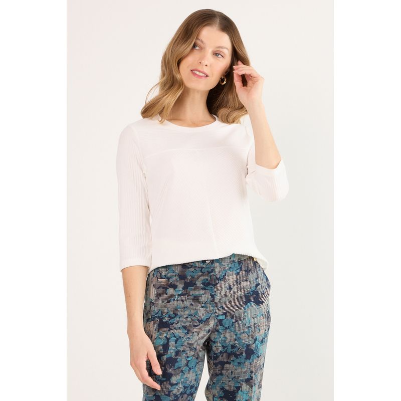 MA GRIFFE - Polera Manga Larga Mujer Beige Magriffe