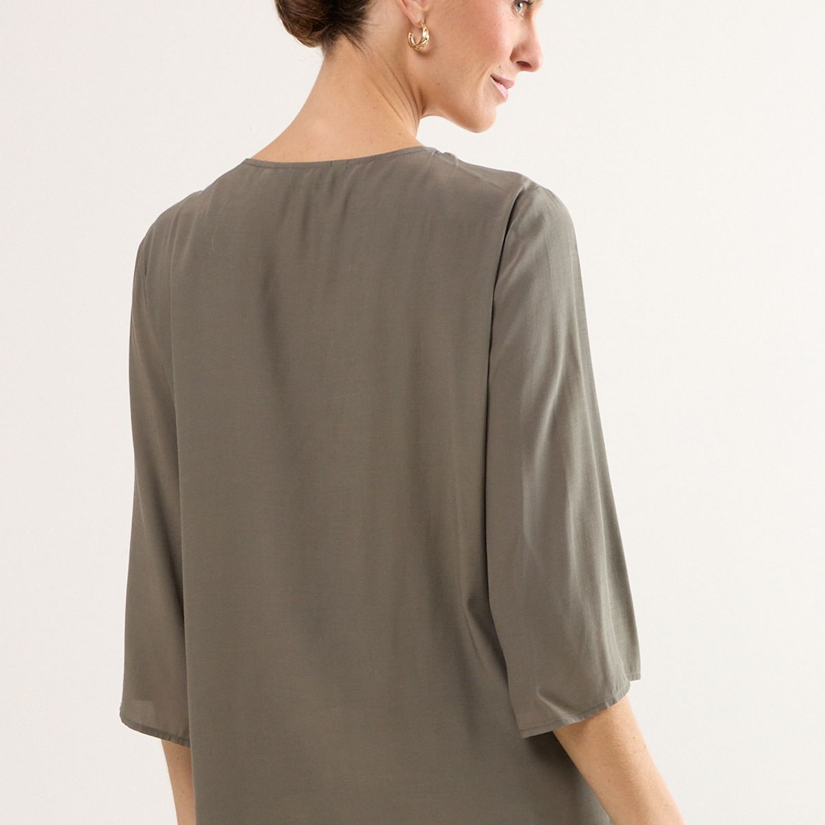 MA GRIFFE - Blusas Manga Larga Mujer Avellana Magriffe