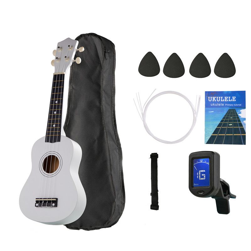 GENERICO - Pack Ukelele 21soprano+funda+a+cuerdas Aquila BLANCO