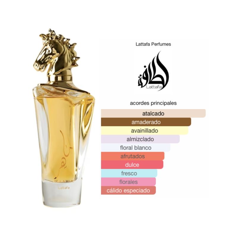 LATTAFA - Set Lattafa Maahir EDP 100ml +Deo 200ml + Spray 300ml Arabe