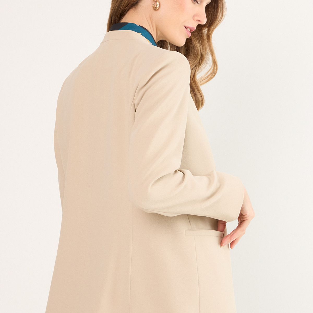 MA GRIFFE - Blazer Mujer Beige Magriffe