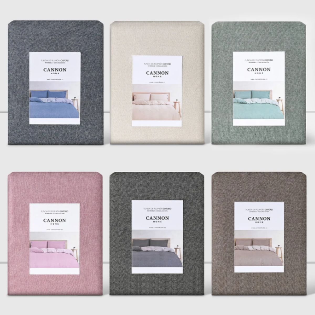 CANNON - Funda De Plumon Duvet 1.5 Plaza Cannon 200hilos 100% Algodón Beige