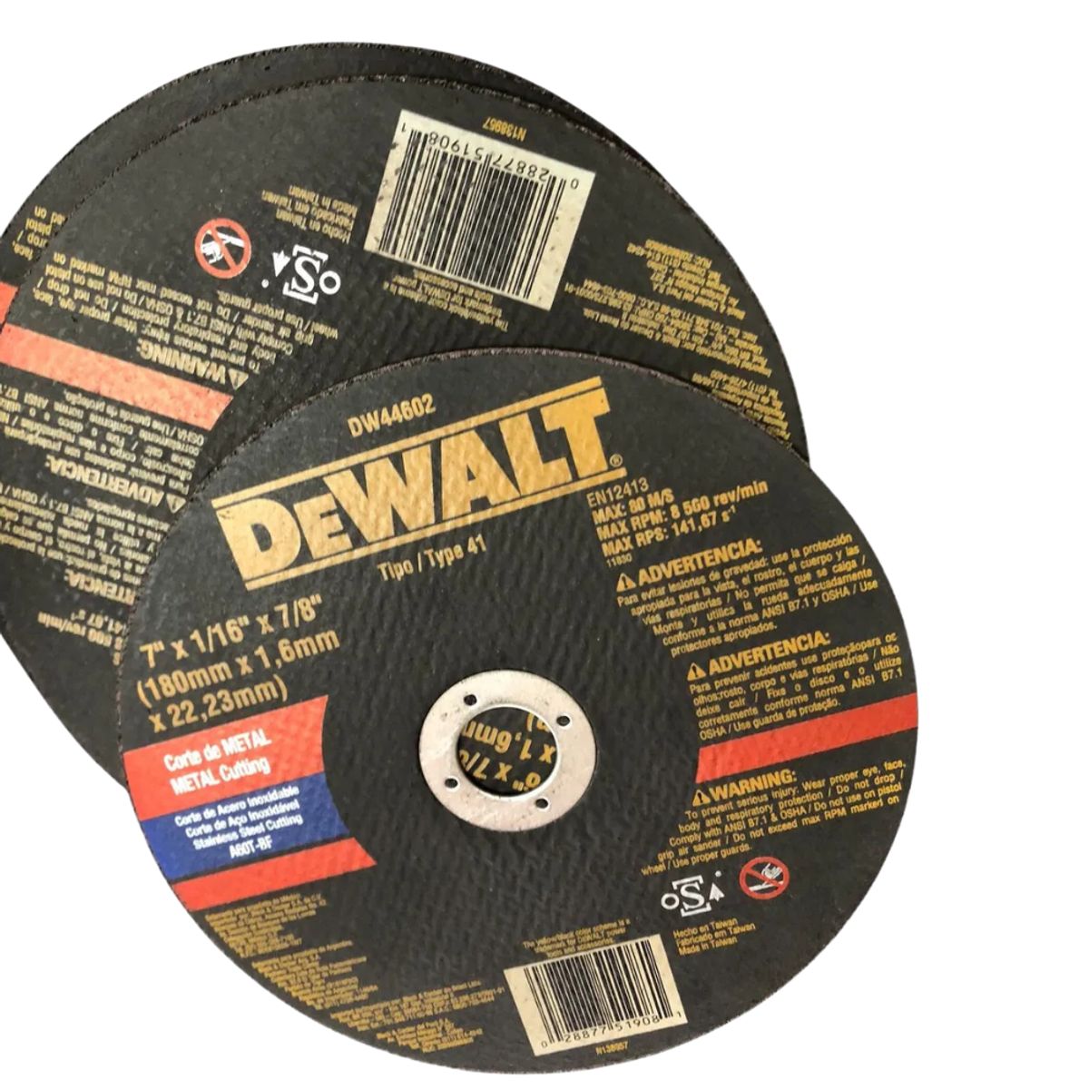 DEWALT - Disco De Corte Para Metal Dewalt 7'' 180mm DW44602