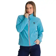 CAT - Polar Microfleece Full Zip Mujer Celeste
