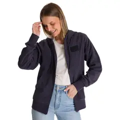 CAT - Polerón Microfleece Full Zip Mujer Gris