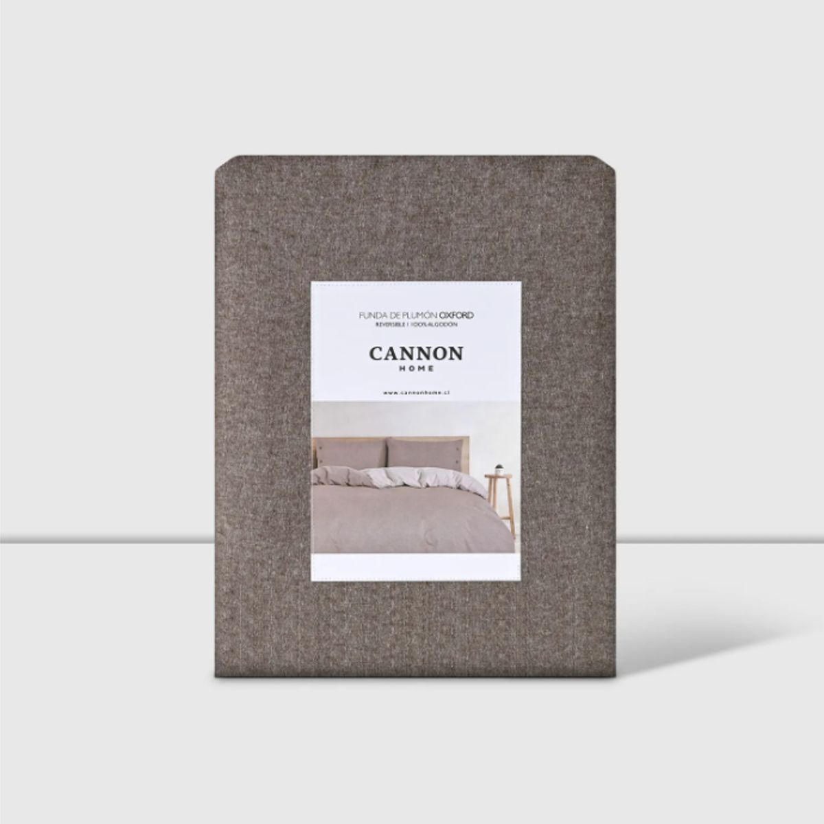 CANNON - Funda De Plumon Duvet 1.5 Plaza Cannon 200hilos 100% Algodón Tabac