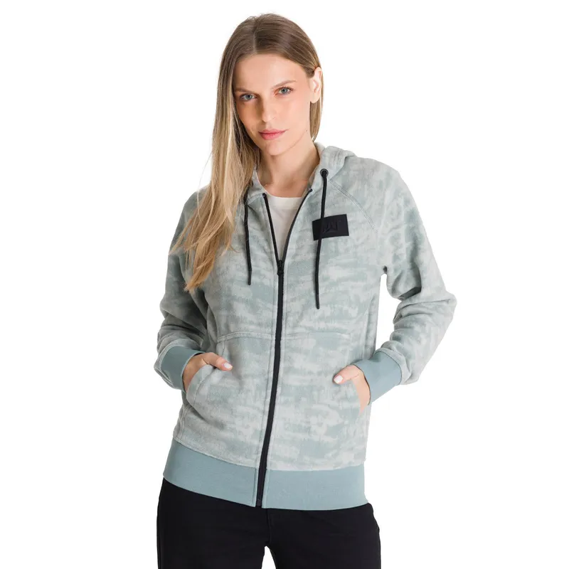 CAT - Polerón Mujer Microfleece Full Zip Azul CAT
