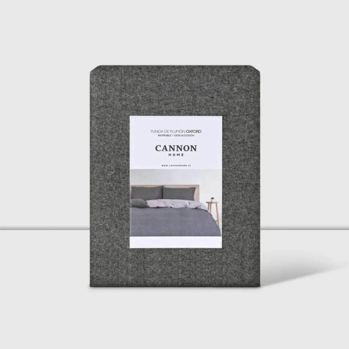 Funda De Plumon Duvet 1.5 Plaza Cannon 200hilos 100% Algodón Gray, marca CANNON - Foto 2