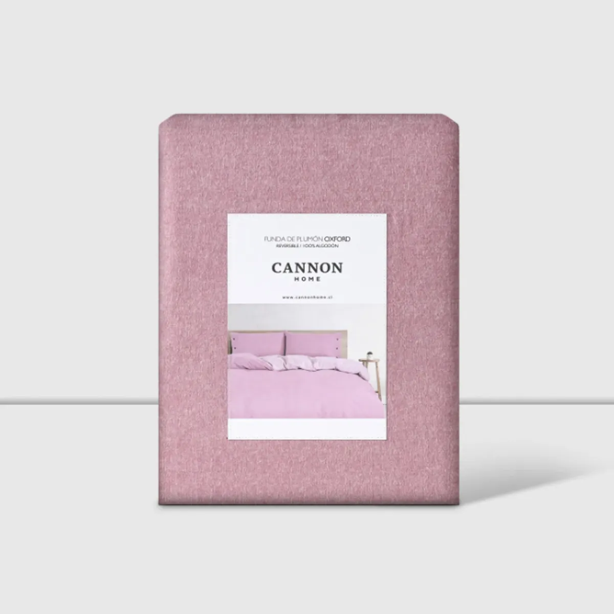 CANNON - Funda De Plumon Duvet 1.5 Plaza Cannon 200hilos 100% Algodón Lila