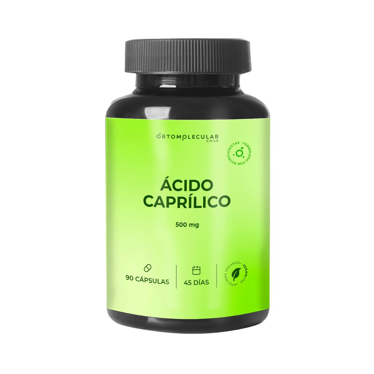 ORTOMOLECULAR - Acido Caprilico 500mg 90 Capsulas Ortomolecular