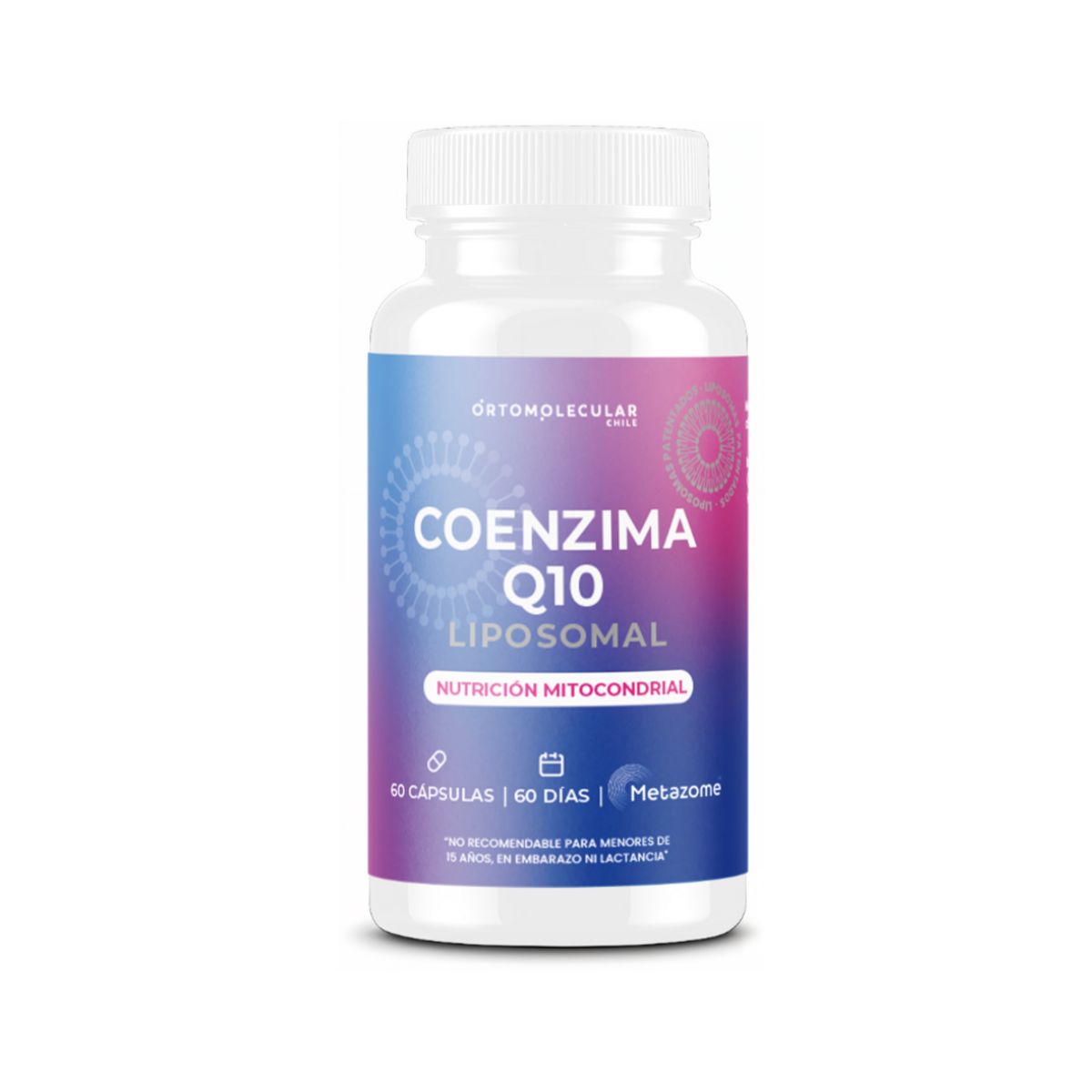 ORTOMOLECULAR - Coenzima Q10 Liposomal 60 Capsulas Ortomolecular