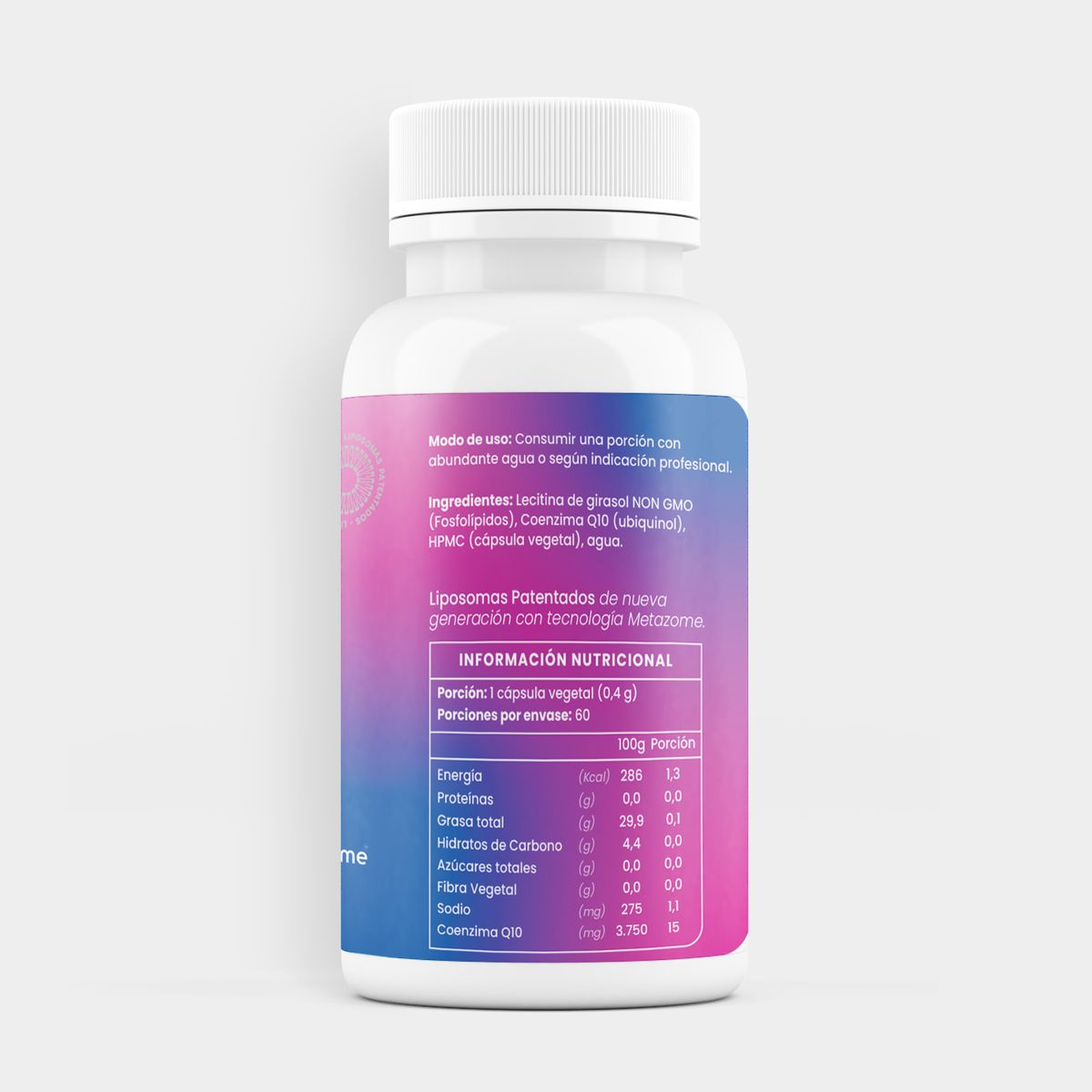ORTOMOLECULAR - Coenzima Q10 Liposomal 60 Capsulas Ortomolecular