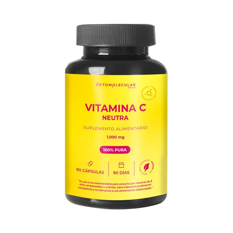 ORTOMOLECULAR - Vitamina C Neutra 1000mg 90 Capsulas Ortomolecular