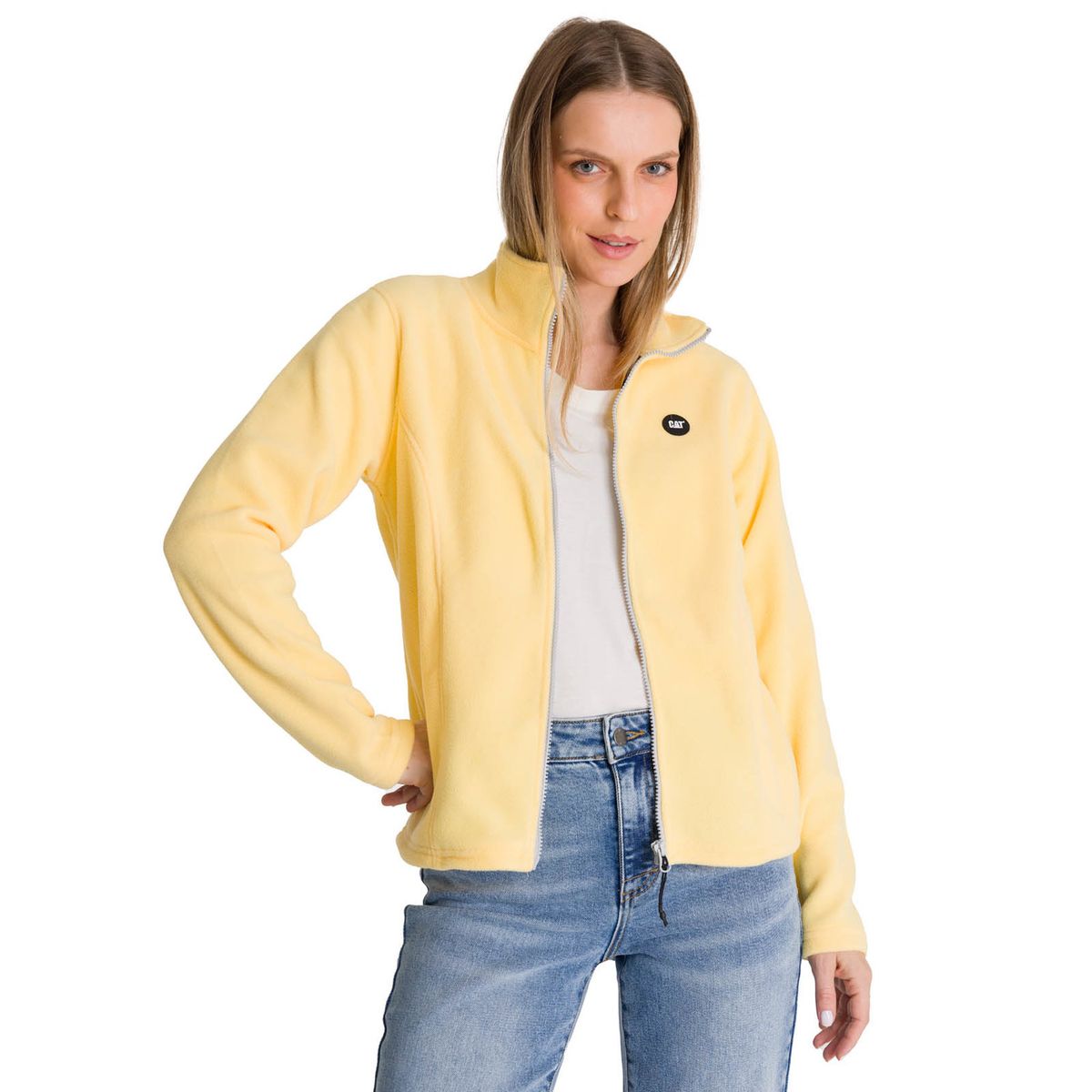CAT - Polar Microfleece Full Zip Mujer Amarillo CAT