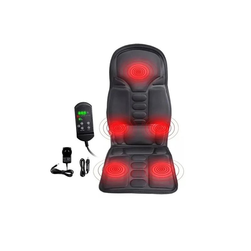 GENERICO - Sillón Masajeador Espalda Asiento Auto Vibración Calor Relax