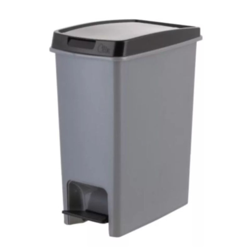 REYPLAST - Basurero Con Pedal 12.5 Lts Gris