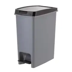 REYPLAST - Basurero Con Pedal 12.5 Lts Gris