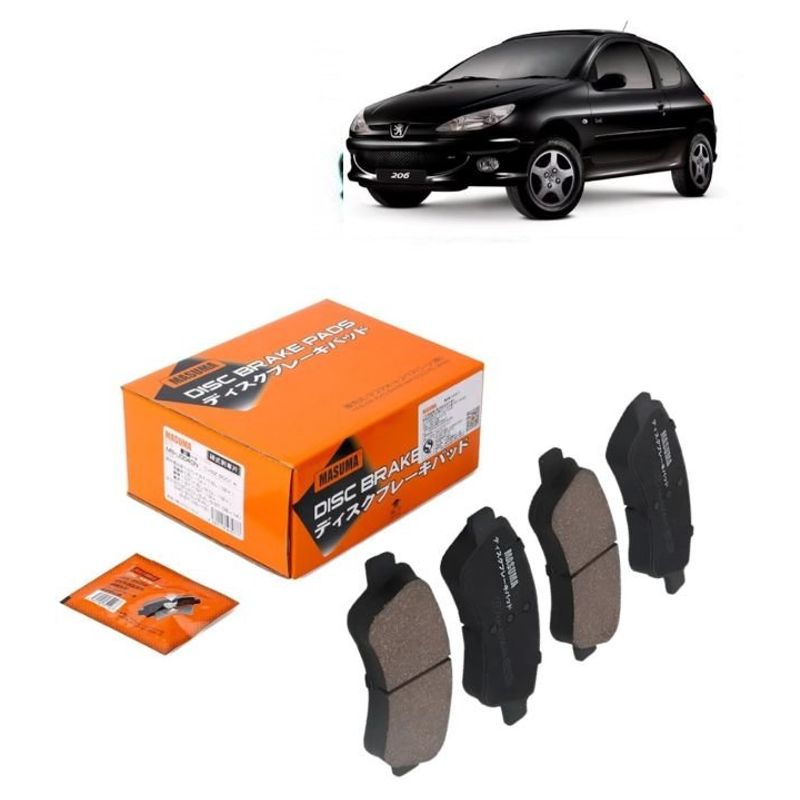 GENERICO - Pastillas de Freno Masuma Delanteras Para Peugeot 206 2001-2008 MS-E0064