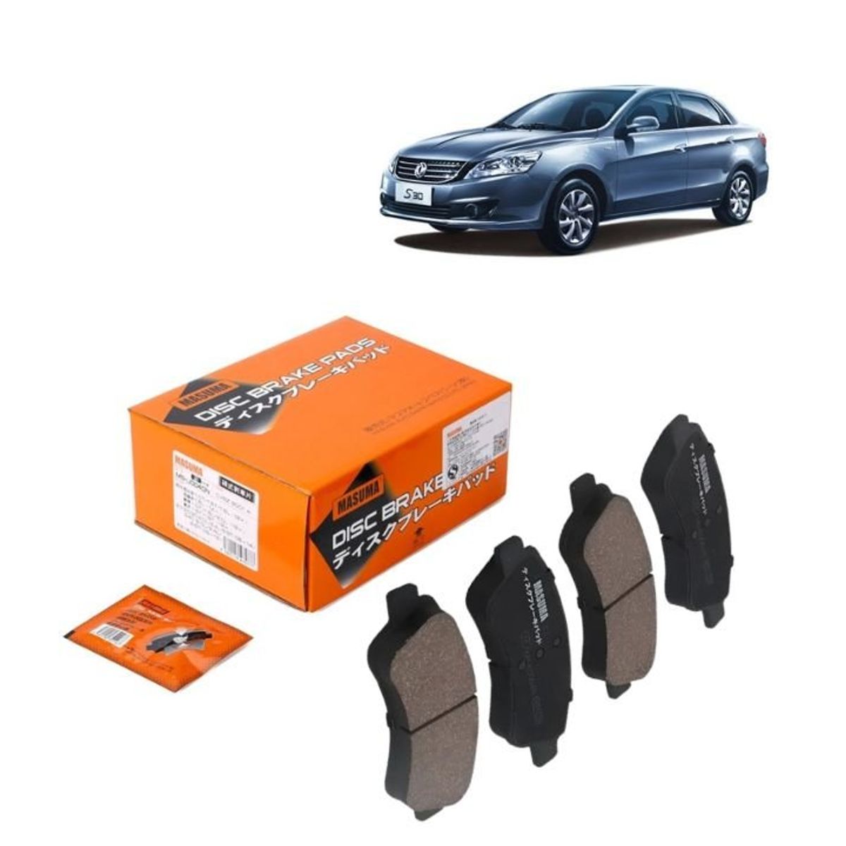GENERICO - Pastillas de Freno Masuma Delanteras Para Dongfeng S30 2012-2015 MS-E0064