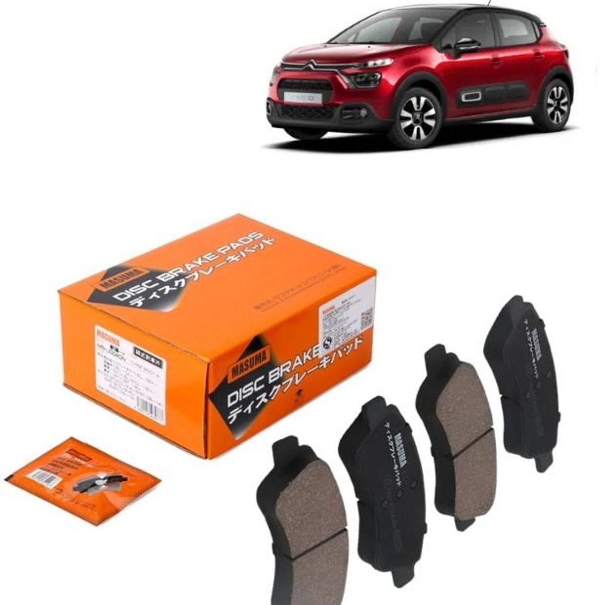 GENERICO - Pastillas de Freno Masuma Delanteras Para Citroen C3 C4 16 MS-E0064