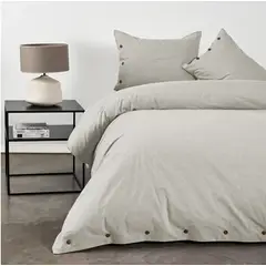 CANNON - Funda De Plumon Duvet 2 Plaza 200hilos 100% Algodón Beige