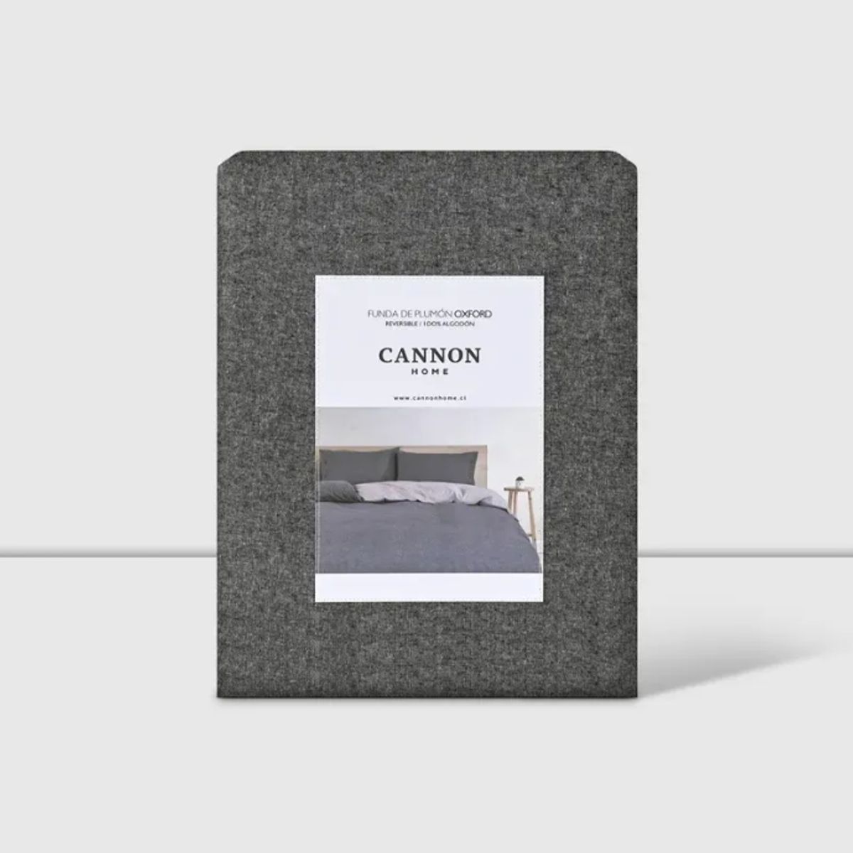 CANNON - Funda De Plumon Duvet 2 Plaza Cannon 200hilos 100% Algodón Gray