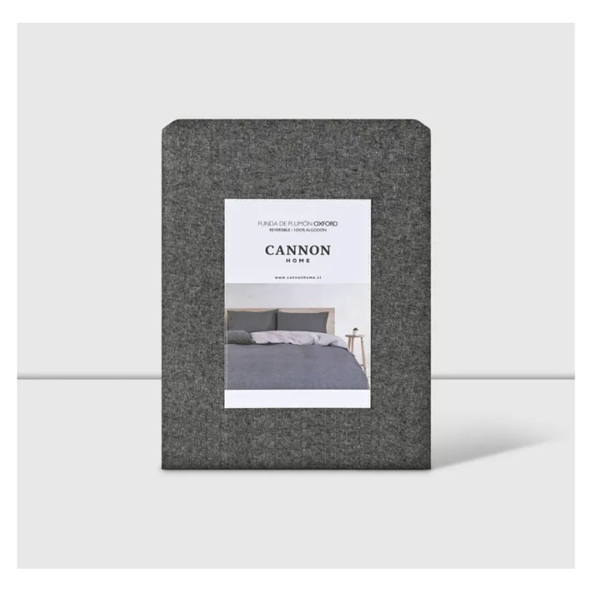 CANNON - Funda De Plumon Duvet 2 Plaza Cannon 200hilos 100% Algodón Gray