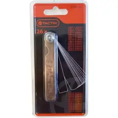 TACTIX - Feeler galga Milimetrico 26 Hojas 386126