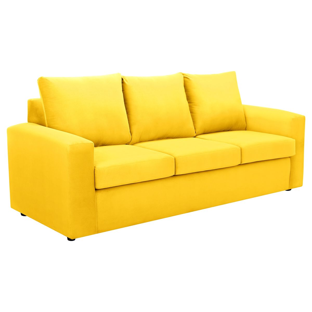 BODEVIR - Sofa Kendy 3CG Felpa 30 Amarillo