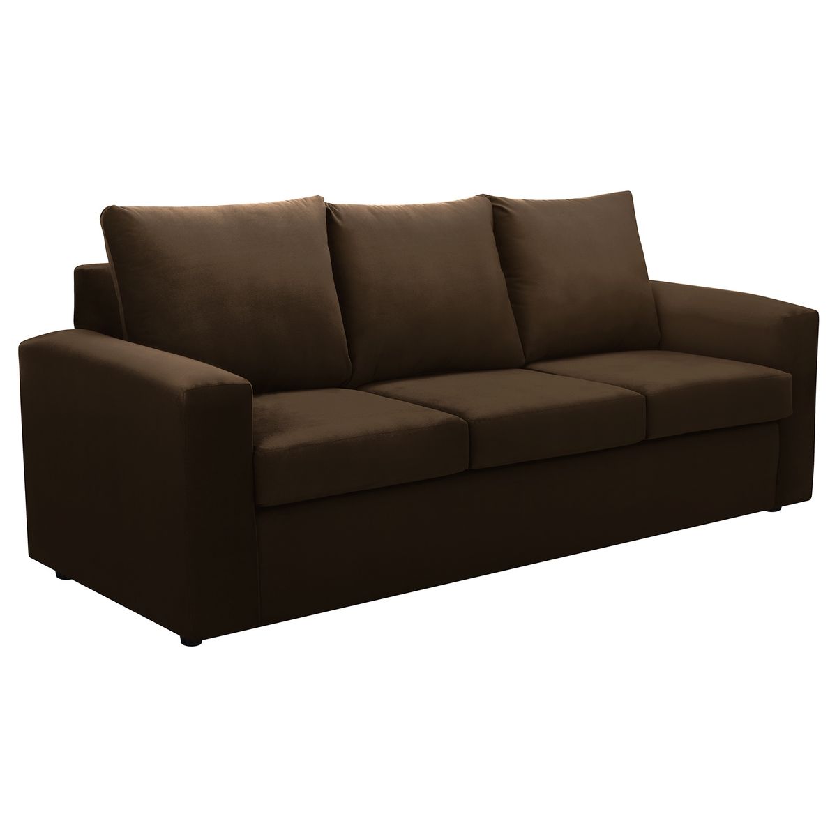 BODEVIR - Sofa Kendy 3CG Felpa 30 Chocolate