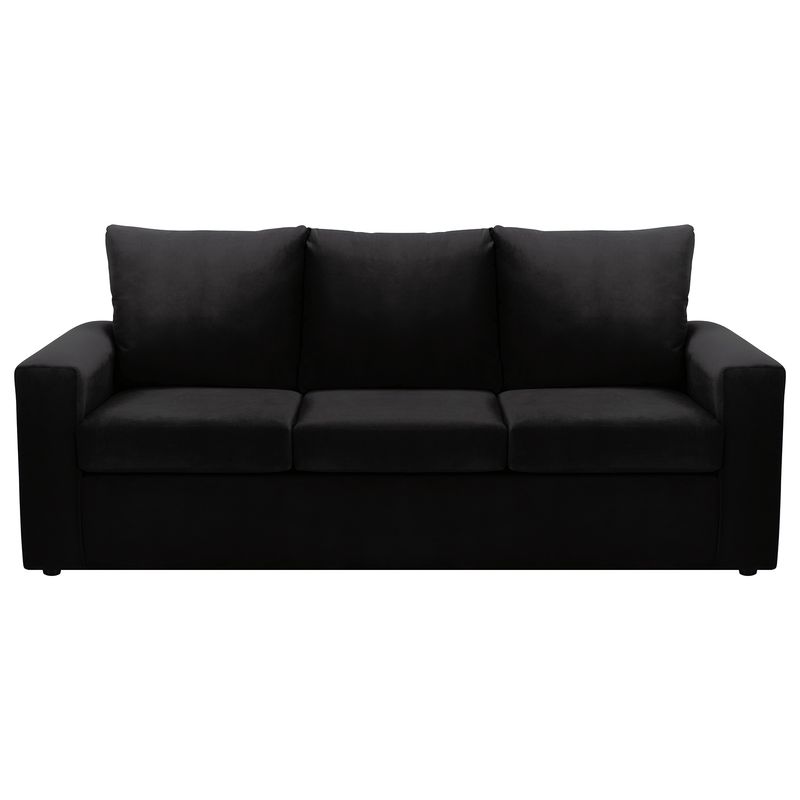 BODEVIR - Sofa Kendy 3CG Felpa 30 Negro