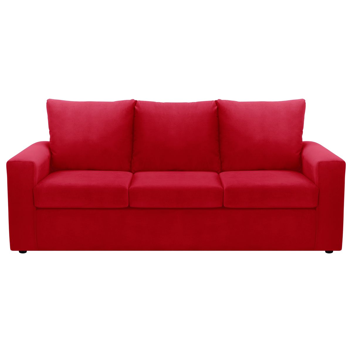 BODEVIR - Sofa Kendy 3CG Felpa 30 Rojo
