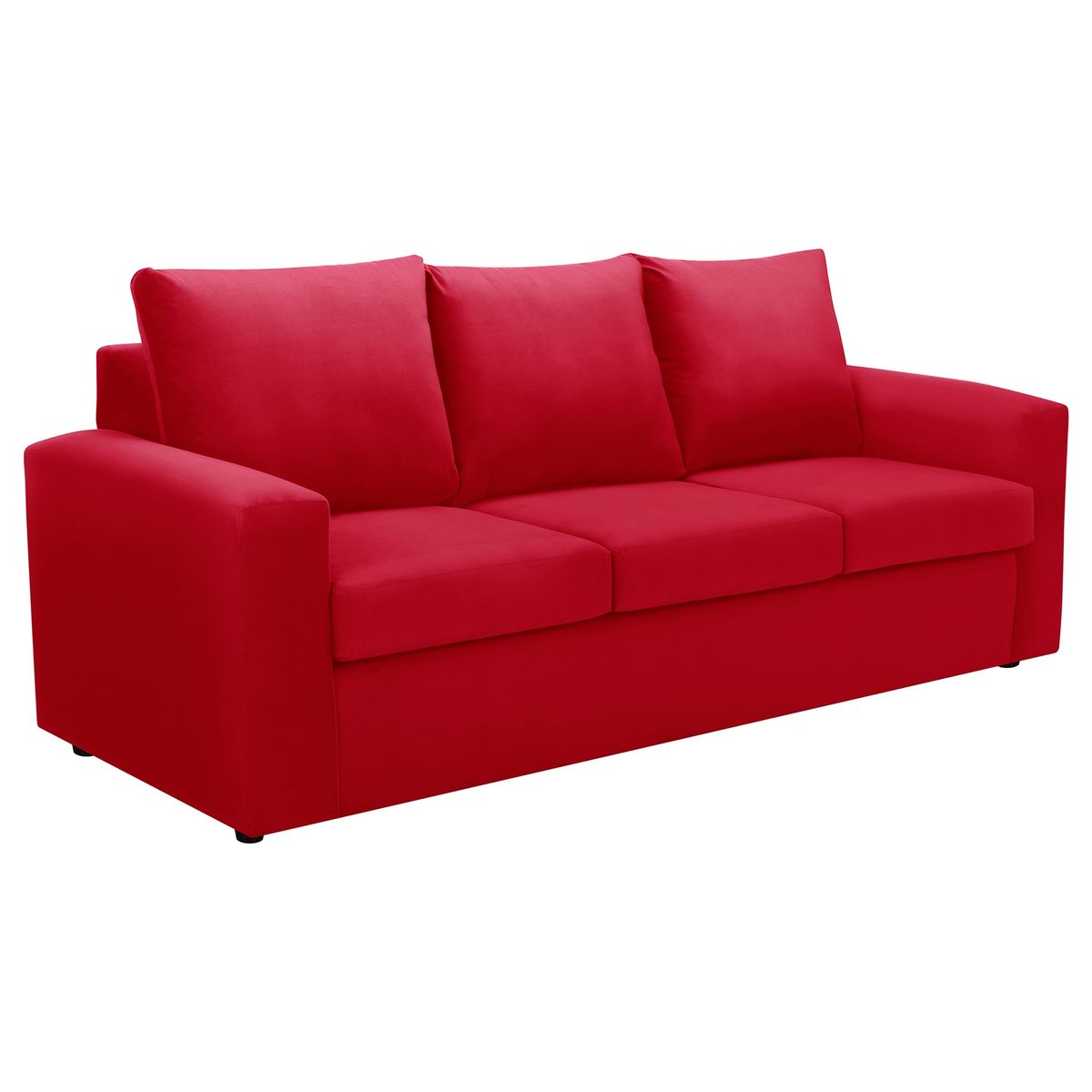 BODEVIR - Sofa Kendy 3CG Felpa 30 Rojo