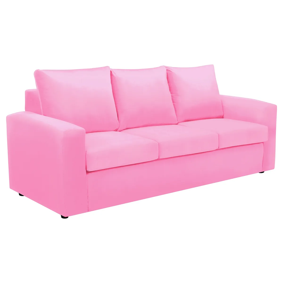 BODEVIR - Sofa Kendy 3CG Felpa 30 Rosado