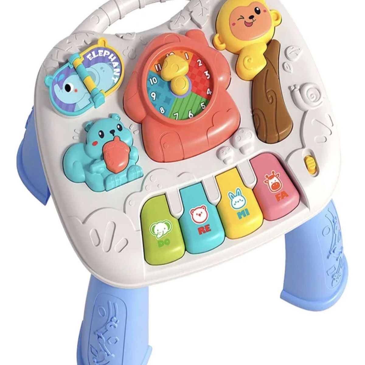 GENERICO - Mesa Multisensorial Juegos Bebés con Luz Y Sonido AZUL