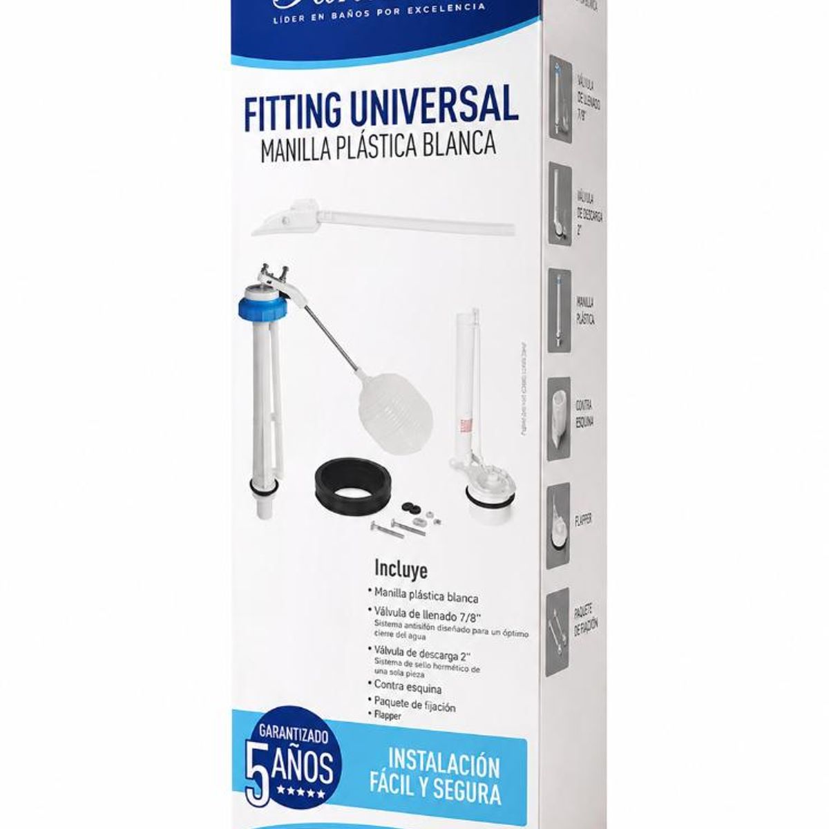 FANALOZA - Fitting Universal Manilla Metalica Fanaloza Garantia 5años