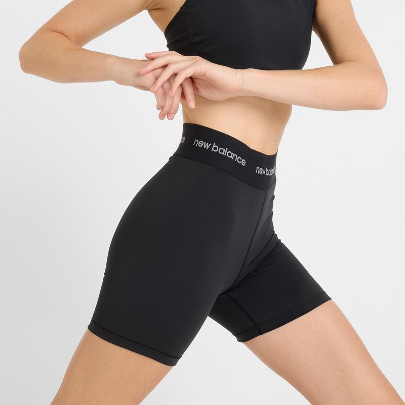 NEW BALANCE Calzas Cortas Mujer New Balance Negro