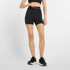 NEW BALANCE - Calzas Cortas Mujer Negro