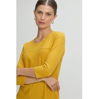 Polera Manga Larga Mujer Amarillo Magriffe