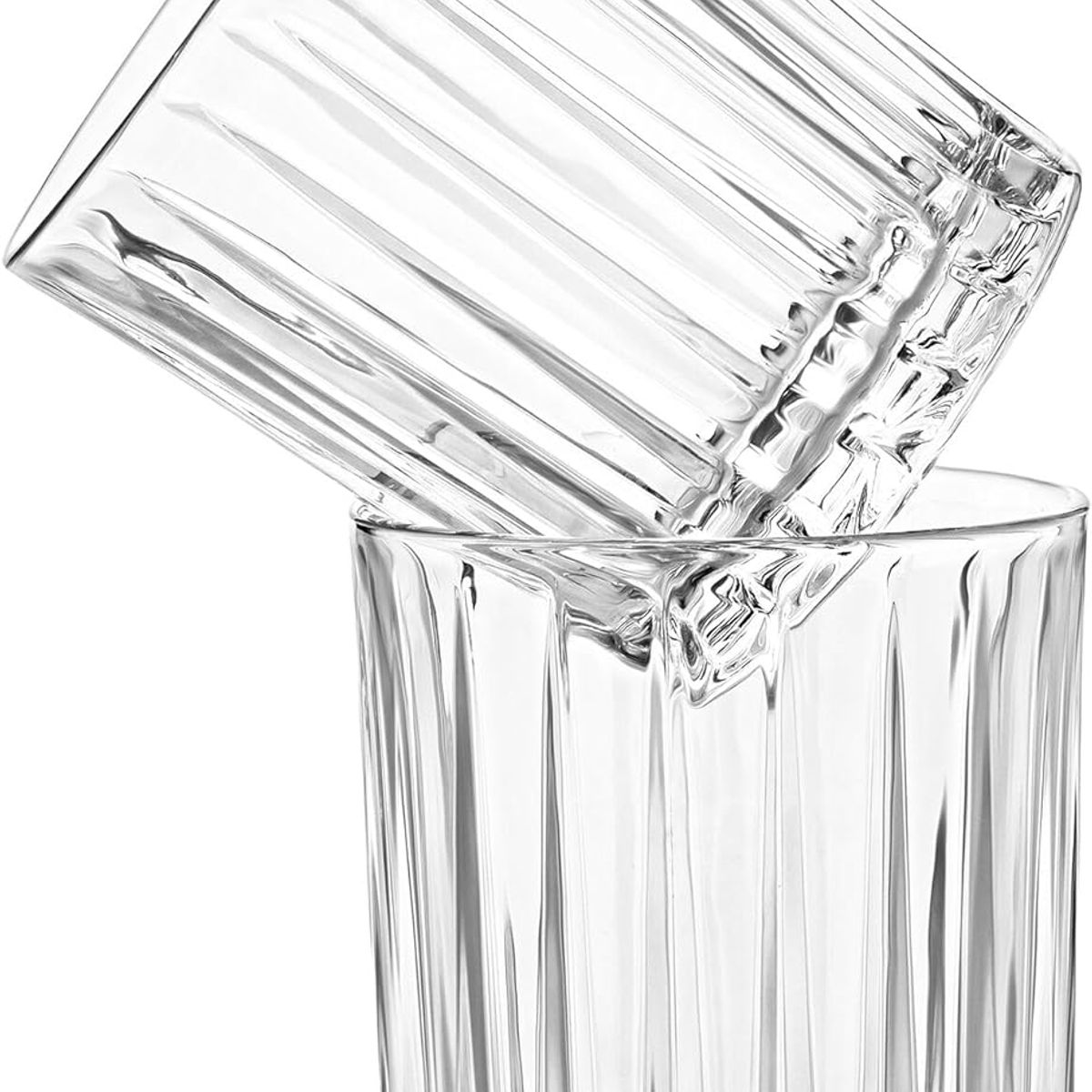 WAKESHOME - Set 6 Vasos Whisky Timeless Vaso Whiskero Old Fashion 320ml Transparente