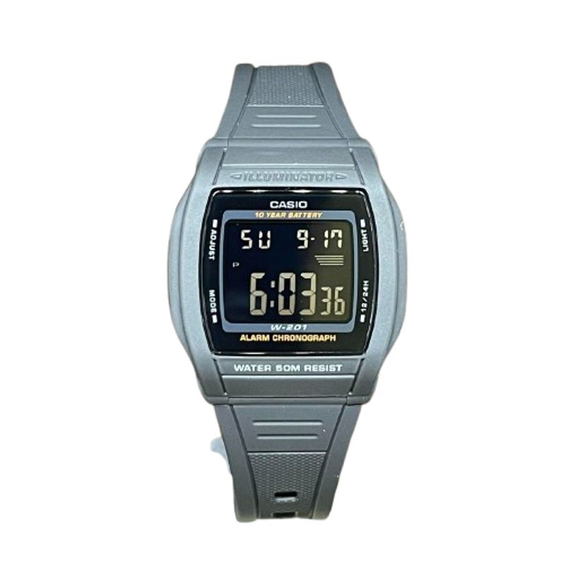 CASIO - RELOJ CASIO W201-1B HOMBRE DIGITAL PANTALLA NEGATIVA