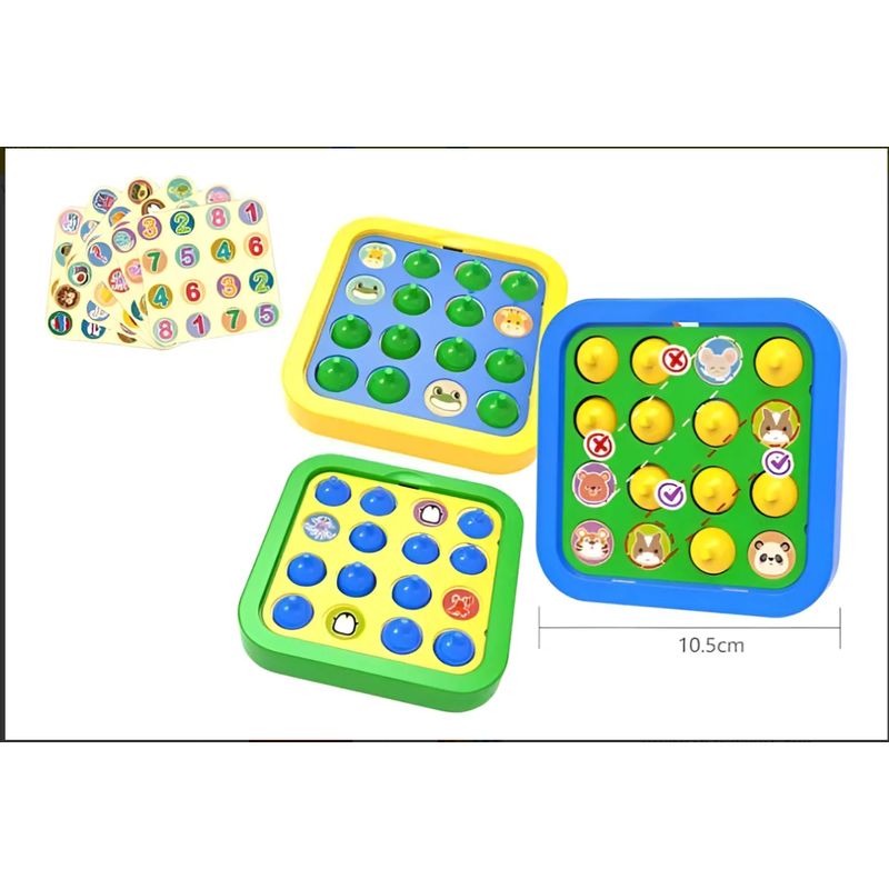 GENERICO - Set 3 Juego De Memoria Didactico 10.5cm