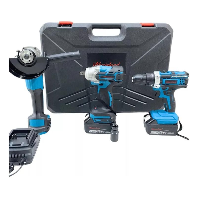 GENERICO - Set 3 herramientas Llave De Impacto Esmeril y Taladro Percutor