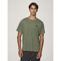 Polera Relaxed Fit Con Parche Tejido Verde Tommy Jeans